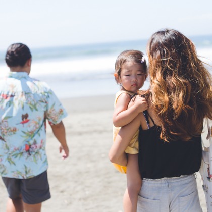 yukino photographyが出張撮影したトランク, ジョイント, おなかが写った家族写真の出張撮影の写真