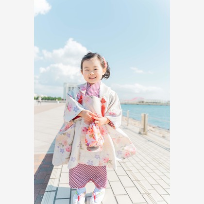 ツムグラフィーが出張撮影した家族写真, 七五三, 衣類が写ったエンゲージメントフォトの写真