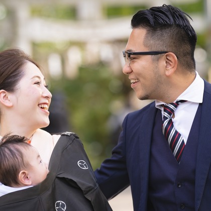 PHOTO 104が出張撮影した「お宮参り」の家族写真