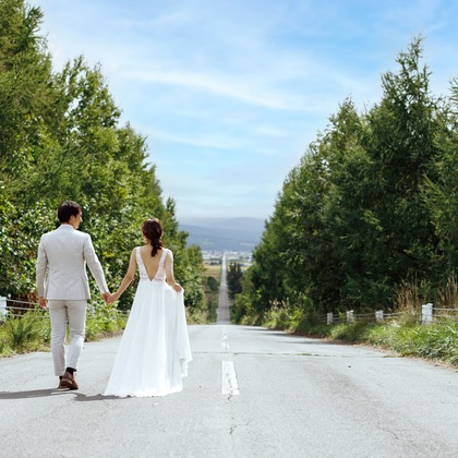 Photo of Furano/Biei location photo wedding taken by uno e creative act.