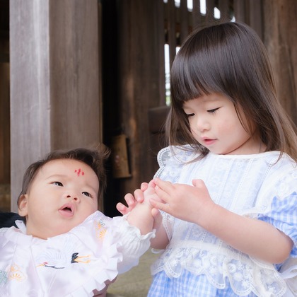 高夏写真店が撮影した家族写真の出張撮影/お宮参りの写真