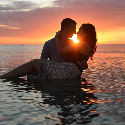 Photo of Engagement Portfolio taken by Jen Linfield Photography