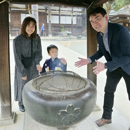 寫樂斎が撮影した家族写真の出張撮影/七五三フォトの写真