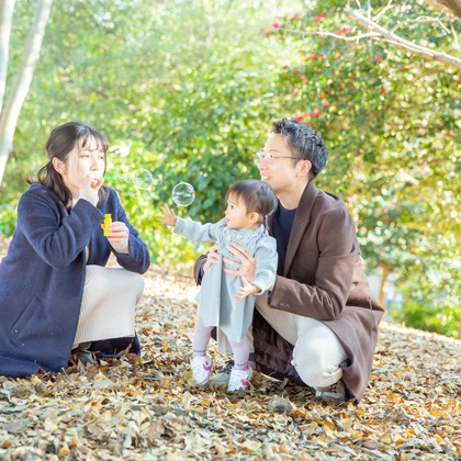 今泉秀樹が出張撮影した「昭和記念公園」の家族写真