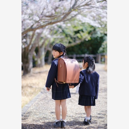 高夏写真店が出張撮影した荷物とバッグ, 記念写真, 家族写真が写った学校行事の写真