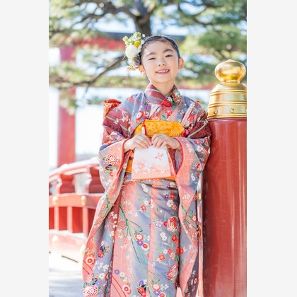 森元こずえが出張撮影した現代ファンタジーの王国, フラッシュ撮影, ジェスチャーなどが写った「七五三」の家族写真