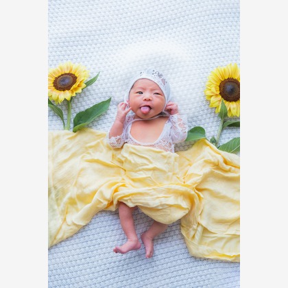 多田正子が撮影したニューボーンフォトの写真