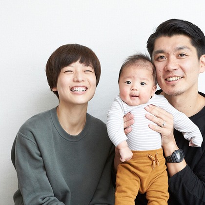 岩瀬泰治が撮影した家族写真の出張撮影の写真