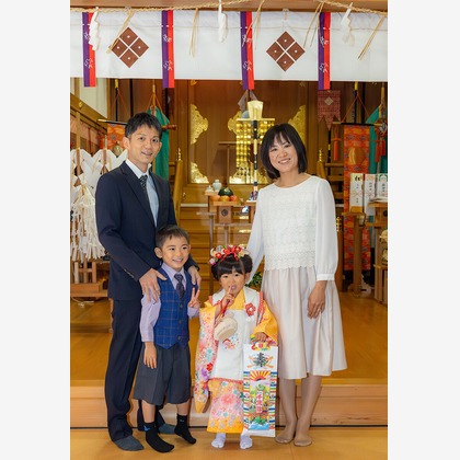 PhotoBaseありよしが撮影した家族写真の出張撮影/七五三フォト/お宮参り/旅行先の記念撮影の写真