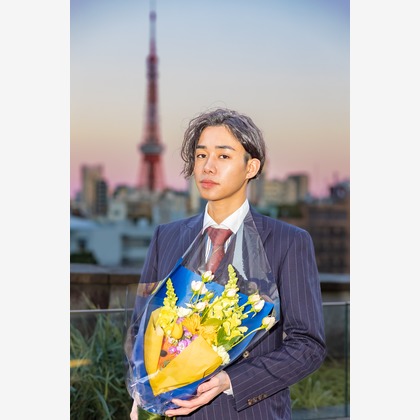 フォトスタジオENOが出張撮影した展望広場, クリスタルビューレストハウス, フラッシュ撮影が写った成人式撮影の写真