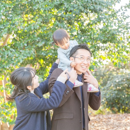 今泉秀樹が出張撮影した「昭和記念公園」の家族写真