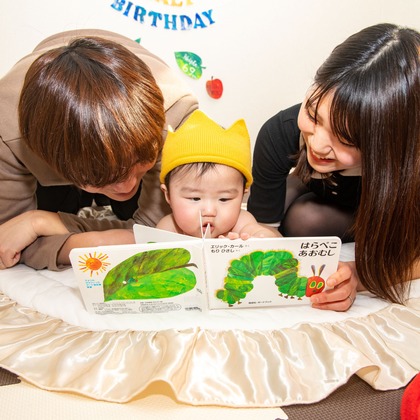 岩坪眞一郎が出張撮影した植物, 雲, 空が写った家族写真の出張撮影の写真