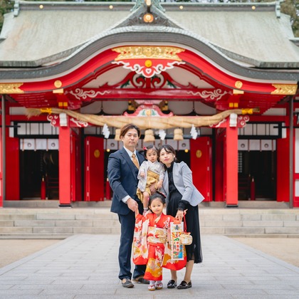 Tajimaが撮影した家族写真の出張撮影/七五三フォト/お宮参りの写真