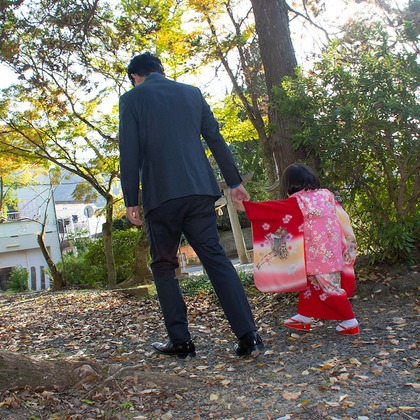 辻 充彦が出張撮影した「七五三」の家族写真