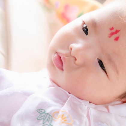 高夏写真店が撮影した家族写真の出張撮影/お宮参りの写真