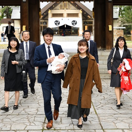 須貝フォトサービスが撮影したお宮参りの写真