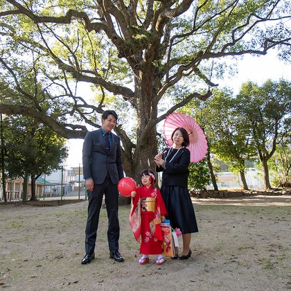 辻 充彦が出張撮影した「七五三」の家族写真