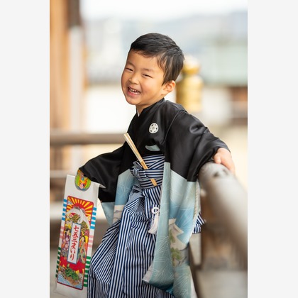 スタジオファンタスが出張撮影した家族旅行, 子供たち, 顎が写った七五三フォトの写真