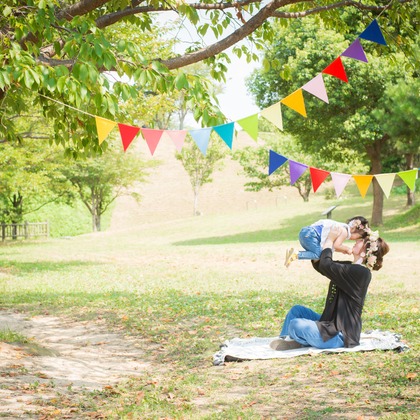 竹部 祐樹が出張撮影した眼鏡類, 赤ちゃん/ベビー, 楽しげが写った結婚式撮影の写真